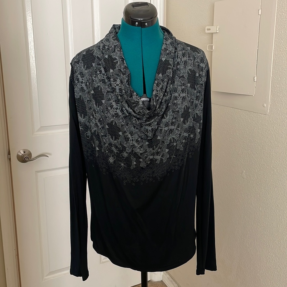 Skunkfunk Long Sleeve Cowl Neck Top